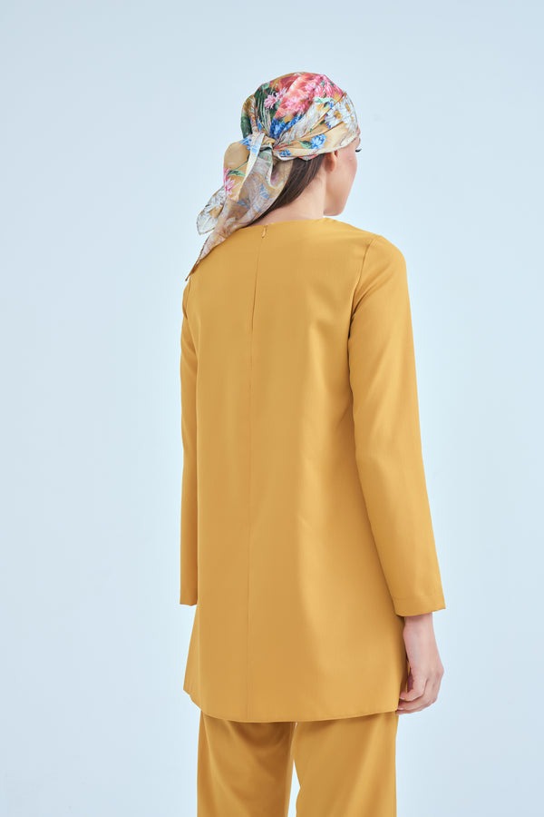 Mum Yellow Trousers & Tunic Double Suit
