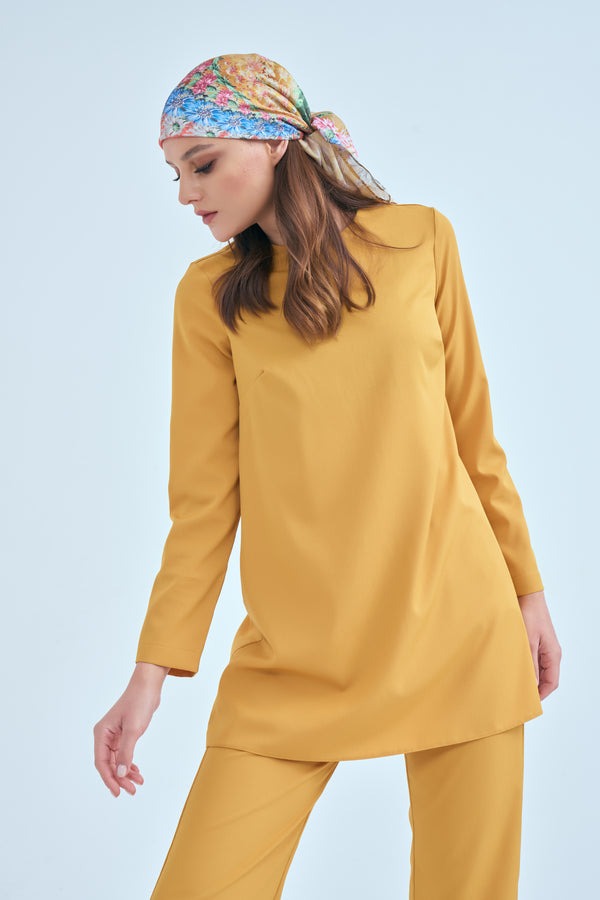 Mum Yellow Trousers & Tunic Double Suit