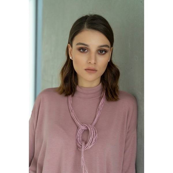 Ring Pembe Aksesuar Kolye