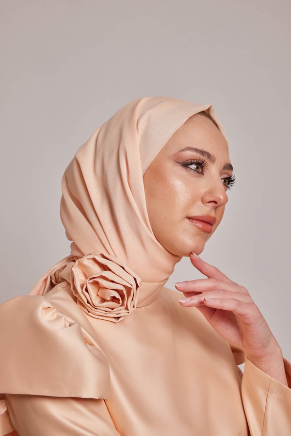 شال شيفون سلمون خفيف