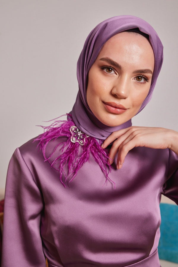 Chiffon Lilac Shawl