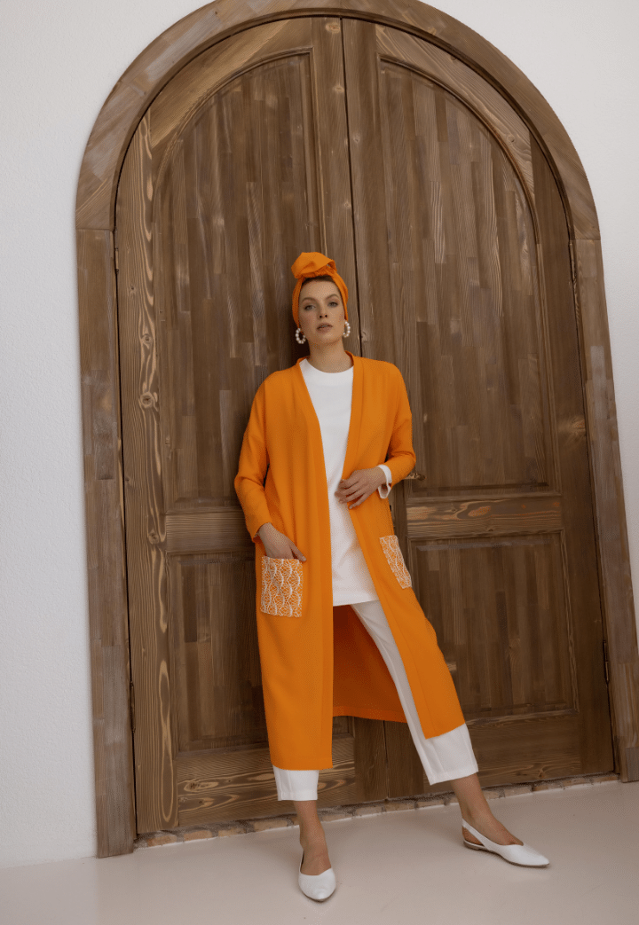 Albina Dantel Cep Detaylı Kap