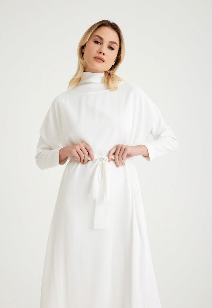 Basil Evening Dress Suit & Ecru Cape