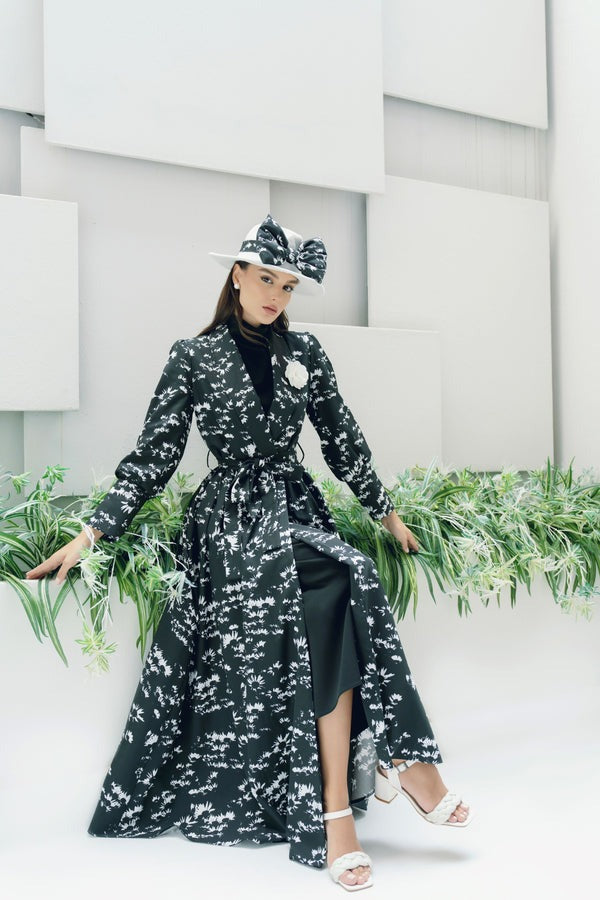 Rabia Brooch Detailed Evening Dress Cap